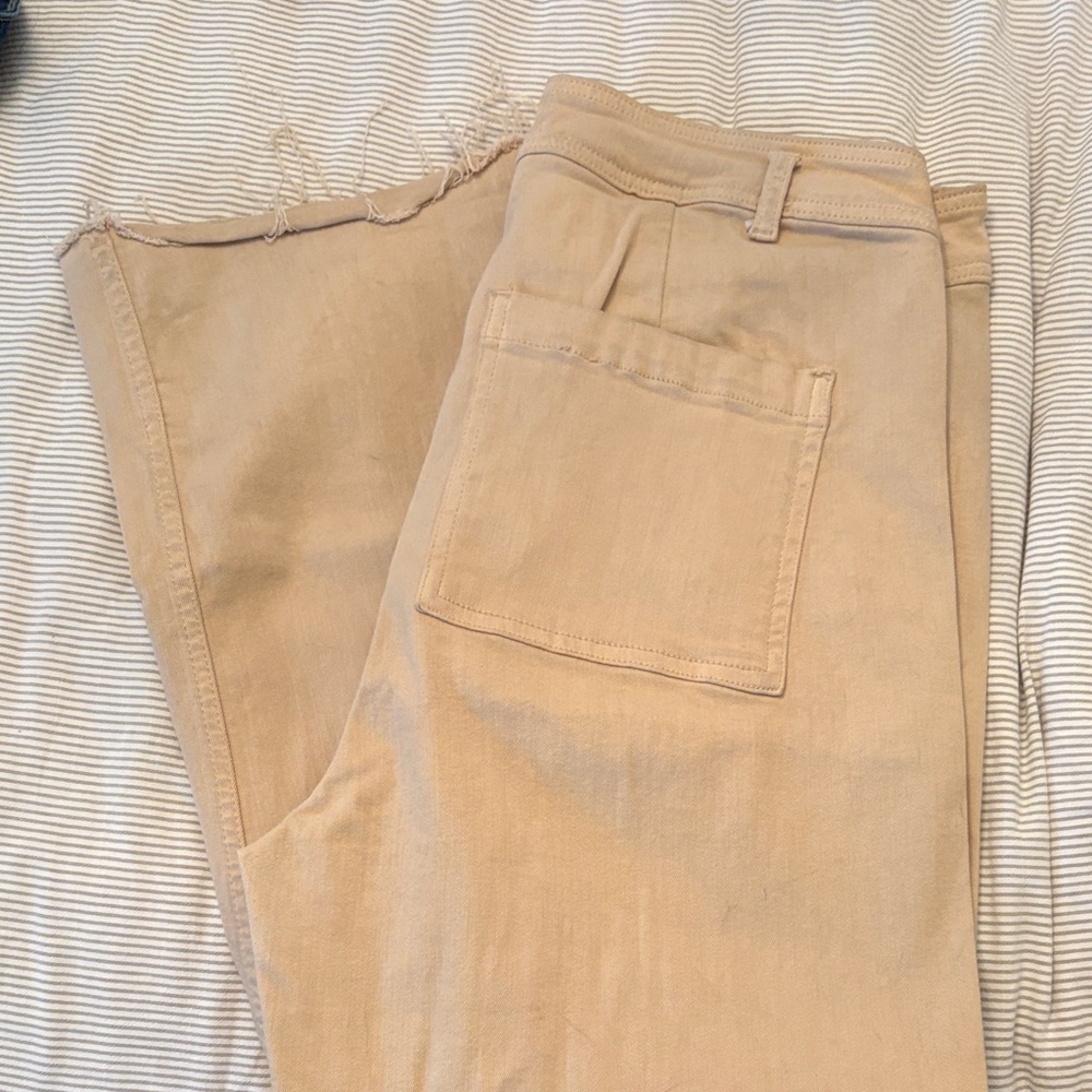 Primark Wide Leg Pants in Tan